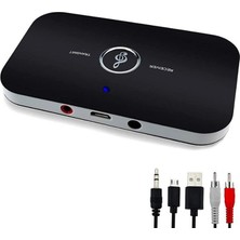 Coofbe 2in1 Tv, Pc, Hoparlör Için Ses Iletme ve Ses Alıcı Receiver Transmitter Adaptör, Bataryalı