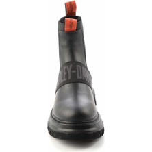 Harley Davidson Black Leather Kadın Bot & Bootie HD0777056303