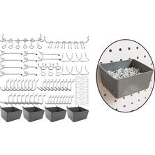 Pegboard Kancaları Peg Tahtası Kutuları Pegboard Aksesuarları Tool Shed Için Yardımcı Programı