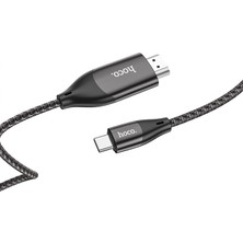 Hoco UA16 Type-C To HDMI 4K 30hz Ses ve Görüntü Aktarma Kablosu ALL-35361