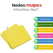 Mulpex Mikrofiber Genel Temizlik Bezi Sarı 40X40 Cm. - 20 Adet