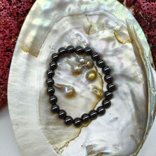 Doğal Taş Delisi Hematit Doğal Taş Bileklik (Sertifikalı) (8mm)