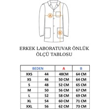 Minart Medikal Erkek Klasik Yaka Kısa Doktor Önlüğü,Öğretmen Eczacı Laboratuvar Önlüğü