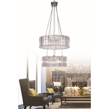 Trendylight Nilay 2 Katlı Krom Modern Taşlı