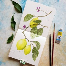 Poli Art Design Kare 15×15 cm Eskiz Defteri Suluboya ve Grafik Için Watercolor Classic Sketchbook