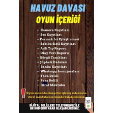 Gamebulance 4'lü Paket Cinayet Çözme / Dedektif Oyunu / Katil Kim / Otopark-Havuz-Market-Asansör Davaları