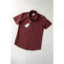 Düz Kısa Kol Okul Çocuk Gömleği