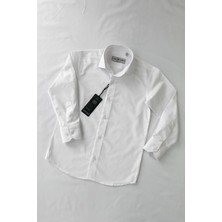 Leew Kids Düz Uzun Kol Erkek Çocuk Gömleği Slim Fit Günlük Stil 3 - 4 Yaş