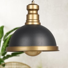 Begüsa Marin Tekli Avize Siyah-Eskitme