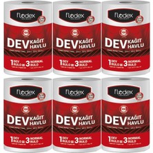Flodex Kağıt Havlu Dev Rulo Paket (Extra Güçlü Seri) 6'lı Set