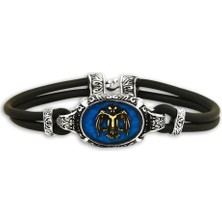 Takı925 Çift Başlı Selçuklu Kartalı Motifli Gümüş Bileklik