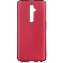 Oppo Reno 2z Kılıf Silikon Yumuşak Dokulu Premium- Mürdüm