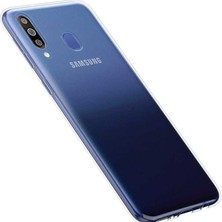 Galaxy M40 Kılıf Şeffaf Silikon Lüx