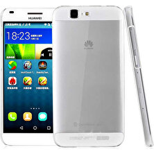 Huawei Ascend G7 Kılıf Şeffaf Silikon Lüx