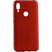 Xiaomi Redmi 7 Kılıf Silikon Yumuşak Dokulu Premium- Kırmızı
