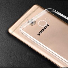 Galaxy C7 Kılıf Şeffaf Silikon Lüx