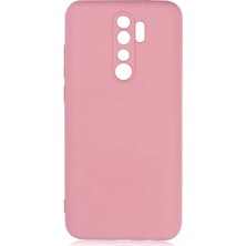 Nevarium Xiaomi Redmi Note 8 Pro Kılıf Lansman Içi Kadife Silikon- Pembe Açık