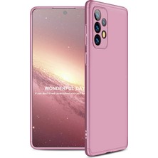 Nevarium Galaxy A73 Kılıf Kamera Korumalı Silikon- Rose Gold