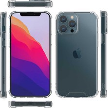 Nevarium Apple iPhone 13 Pro Max Kılıf Darbe Emici Anti Shock Tpu Silikon