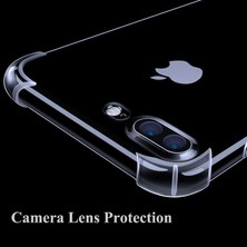 Nevarium Apple iPhone 8 Plus Kılıf Darbe Emici Anti Shock Tpu Silikon