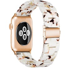 Cool Cold  Apple Watch  38MM 40MM 41MM Uyumlu Reçine Zarif Şık Tasarım Kordon Ayarlanabilir Pimli Watchband