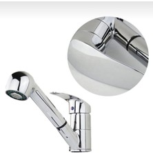 Elmina Armatür Banyo Lavabo - Berber Bataryası Çeşmesi Musluğu Spiral Hortumlu Çok Amaçlı Kullanım