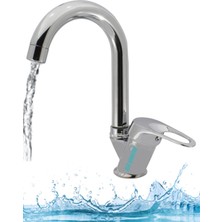 Elmina Armatür Baston Borulu Banyo Lavabo Bataryası Musluğu Çift Su Girişli