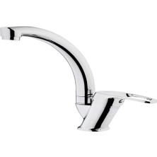 Elmina Armatür Banyo Lavabo Musluğu Çeşmesi Bataryası Çift Girişli