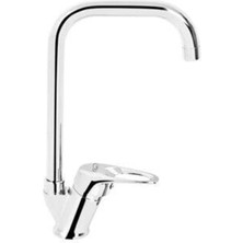 Elmina Armatür Mutfak Evye Bataryası Köşe Borulu