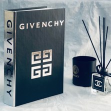 Lovely Book & Book 2'li Dekoratif Kitap Kutu Set Givenchy& Chanel Siyah&gümüş Dekoratif Kutu