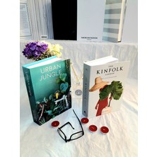 Lovely Book & Book 2'li Dekoratif Kitap Kutu Set Yeşil&beyaz Dekoratif Kitap Kutu