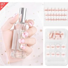 ZHKJ Shop  5 Adet Takma Tırnak - Açık Pembe  (Yurt Dışından)