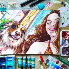 Poliart “doğu Kaleydoskopu” Koleksiyon Eskiz Defteri A5  Limited Edition Watercolor Sketchbook