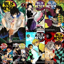 Iblis Keser Demon Slayer 1-2-3-4-5-6-7.cilt - 7 Kitap Manga Set