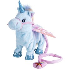 HaiTun Sihirli Yürüyüş Unicorn Peluş Oyuncak - Mavi (Yurt Dışından)