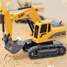 HaiTun Rc Kamyon Mini Uzaktan Kumanda Buldozer 1:24 5ch 6ch Alaşım Mühendisliği Araba Damperli Kamyon Vinç Ekskavatör Elektrikli Araç Modeli Oyuncak | Rc Kamyonlar