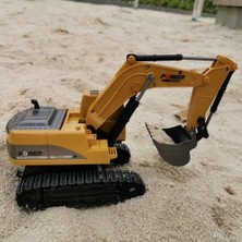 HaiTun Rc Kamyon Mini Uzaktan Kumanda Buldozer 1:24 5ch 6ch Alaşım Mühendisliği Araba Damperli Kamyon Vinç Ekskavatör Elektrikli Araç Modeli Oyuncak | Rc Kamyonlar