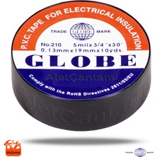 Globe Elektrik Bandı  Izole Bant 10 Lu Paket / Siyah