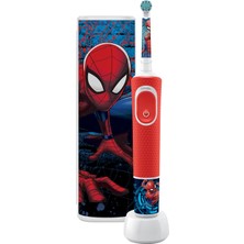 Oral-B D100 Vitality Spiderman Özel Seri Çocuklar İçin Ekstra Yumuşak Şarj Edilebilir Diş Fırçası + Seyahat Kabı