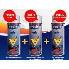 Presto Honda Kod: PB75M Presto Sprey Full Boya Seti (Boya + Vernik + Plastik Astar)