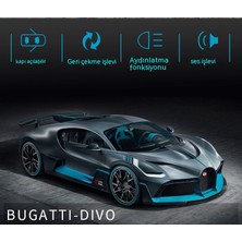 Oloey Bugatti Divo Supercar Modeli Alaşım Araba Modeli 1:32 Ses ve Işık Araba Oyuncak (Yurt Dışından)