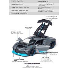 Oloey Bugatti Divo Supercar Modeli Alaşım Araba Modeli 1:32 Ses ve Işık Araba Oyuncak (Yurt Dışından)