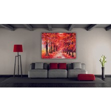 Bestablo Yağlı Boya Görünümlü Orman Kanvas Tablo