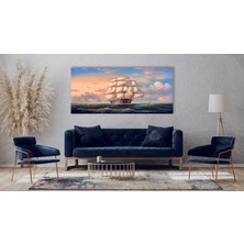 Bestablo Yağlı Boya Görünümlü Yelkenli Kanvas Tablo