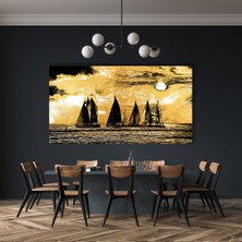 Bestablo Yağlı Boya Görünümlü Yelkenli Kanvas Tablo