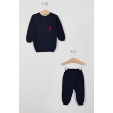 U.S. Polo Assn. Lisanslı Lacivert Bebek Uzun Kollu Takım