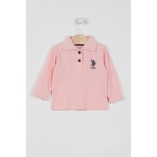 U.S. Polo Assn. U.s. Polo Assn Lisanslı Classic Somon Bebek Uzun Kol Yakalı Sweatshirt