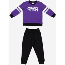 RolyPoly Power Girl Mor Kız Çocuk Eşofman Takım