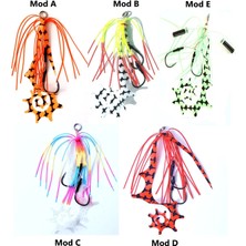 MSO Teknoloji Olta Balıkçılık Deniz Atı Tai Rubber Skirt Full Set