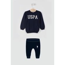 U.S. Polo Assn. Lisanslı Triko Lacivert Uzun Kollu Bebek Takım